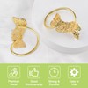UFURMATE Gold Curtain Tiebacks, 6Pcs Metal Double Butterfly Drapery Holdbacks