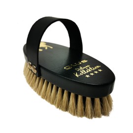 gws Horse Brush Deluxe Collection Professional Horse Brush Made of Beech Wood Horsehair and Bassine, Made in Germany (M)