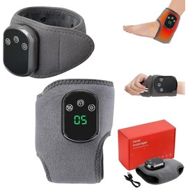 Foot Massager, 3-In-1 Foot ReviveMassager, Wireless & Portable Triple MethodMassagers with 3 Vibration Mode, Heated AnkleWrap for Achilles Tendinitis and Plantar Fasciitis (Ankle+ Wrist)