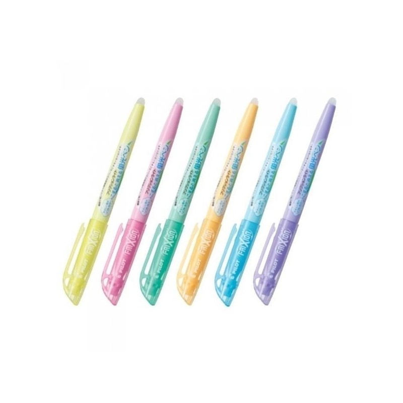Pilot Frixion Light Erasable Highlighter 6-Color Set / 파일롯트프릭션 라이트