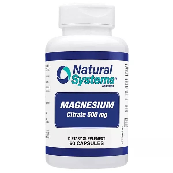 NATURAL SYSTEMS MAGNESIUM CITRATE 500 mg + VITAMIN B12 B6