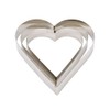 Decora Stainless Steel Shape Heart, Silver, 25 x 25 x