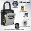 Locilot L Large Key Lock Box, 4.5”x3.7”x1.5” Waterproof Kirsite Combination