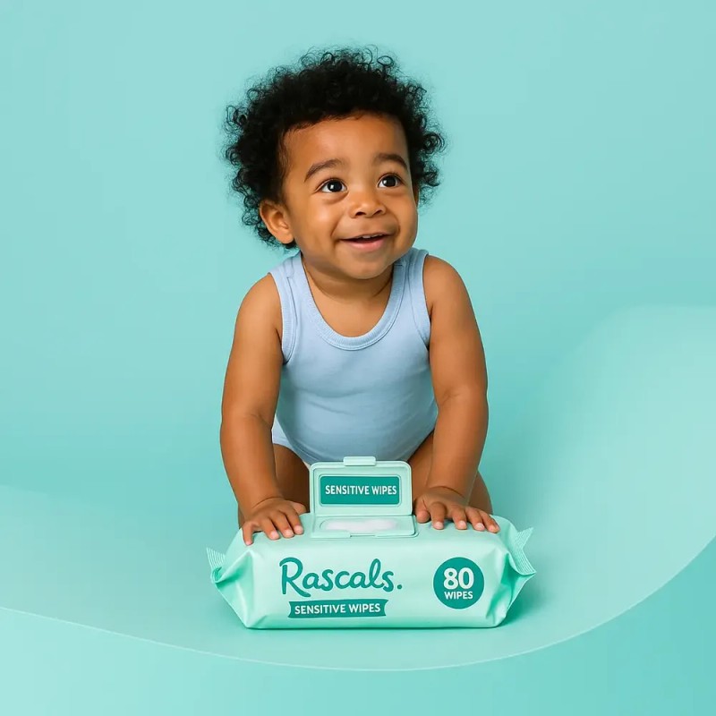 Toallitas Húmedas Premium Rascals Piel Sensible 1 Pack 80 Pz