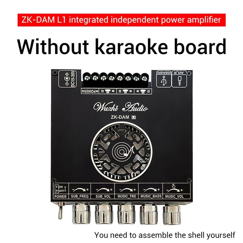 Snblzhef -Dam L1 Bluetooth Power Amplifier Board Stereo 2X220W+350W Bluetooth