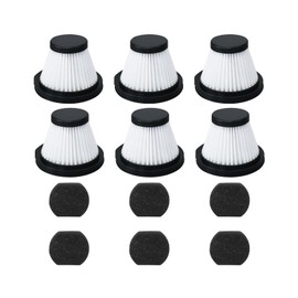 Nispira HEPA Filter Replacement Compatible with Xiaomi Deerma DX115 DX115S DX115C Handheld Portable Vacuum Cleaner, 6 Packs