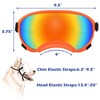Large Dog Sunglasses with Adjustable Strap UV Protection, Winproof Dog