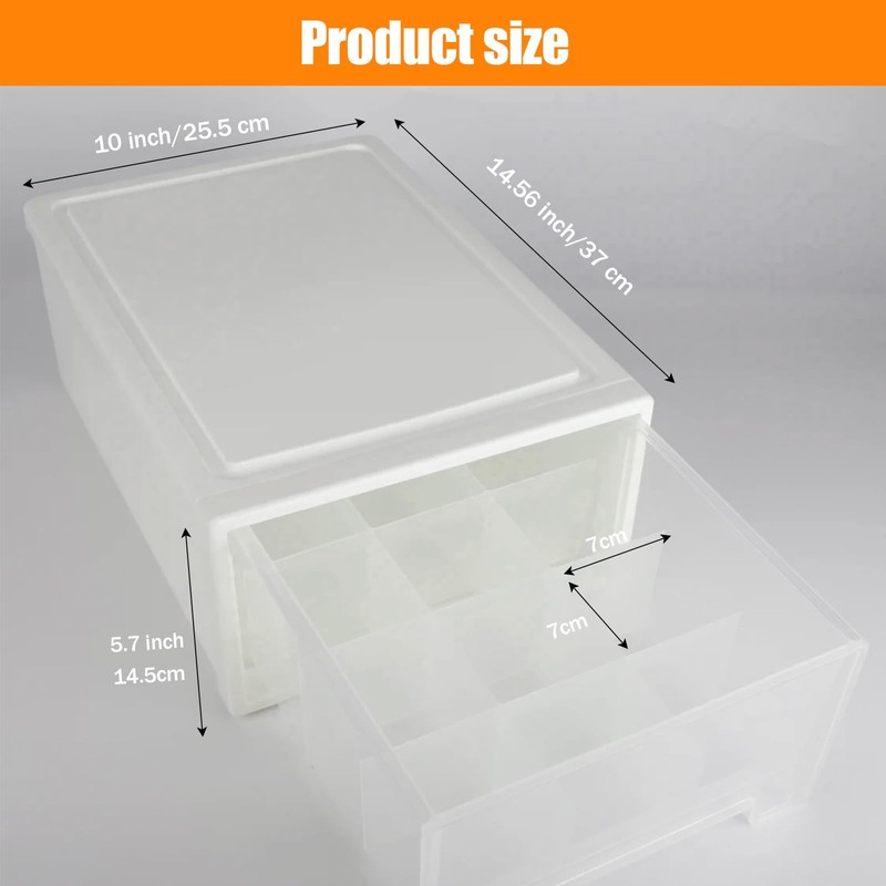 Rikolto Trading Card Storage Box Holds up to 2400 Cards，Plastic
