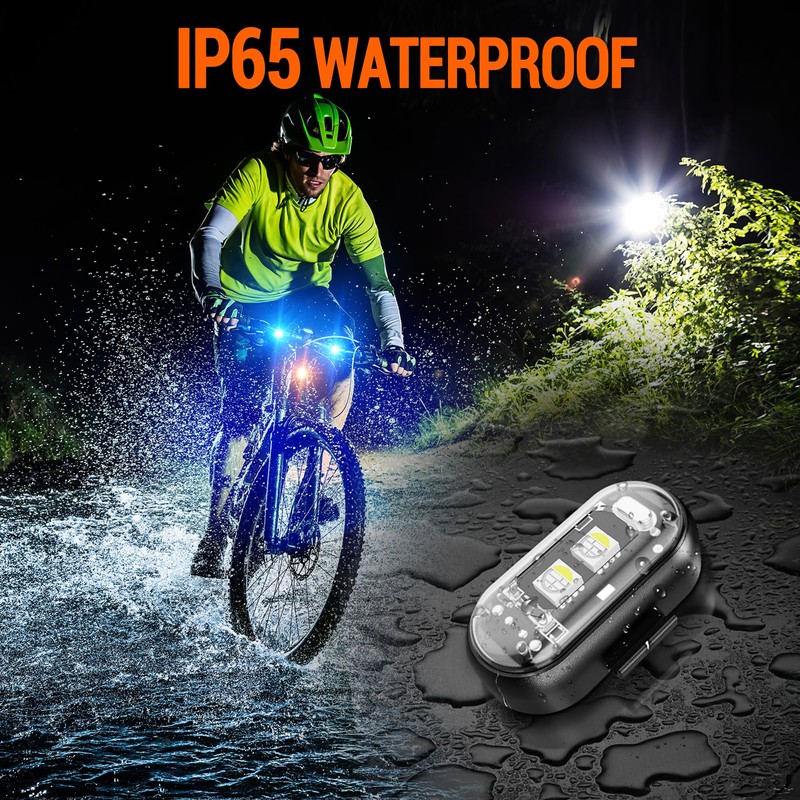 MNJ Motor Wireless LED Strobe Lights Remote Control, 8 Colors