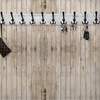 Dseap Wall Mounted Coat Rack with 10 Tri Hooks: Wooden