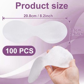 Winsyison 100 Sheets Disposable Eye Pads, Non-Woven Cotton Paper Facial Masks for Skincare & Spa, DIY Clear Moisturizing Eye Care Beauty Sheets
