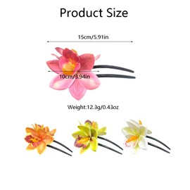XFSRG Pack of 4 Women's Flower Jewellery Hair Mini Hair Clips Flower Hair Clips Ideal for Everyday and Party Hairstyles (4PS-B)