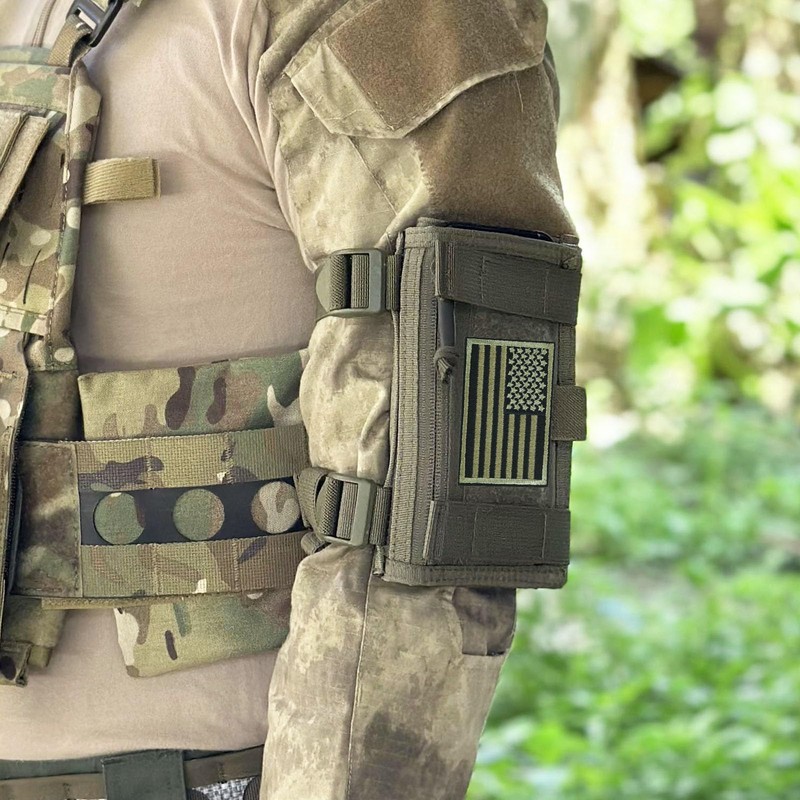 Tactical Arm Sleeve Map Pouch Case Documets Holder Wrist Case