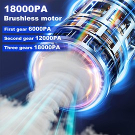 CLZFXS Car Vacuum Portable Cordless - 18000PA 3 in 1 High Power Mini Vacuum Cleaner Compressed Air Duster - Portable Handheld Vacuum for Car Home Office (Purple)