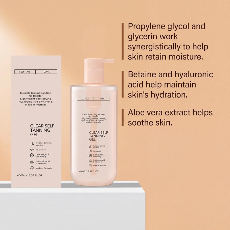 400ml Clear Self Tanning Gel, Clear Self Tanning Gel with