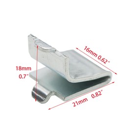 Wmzjnljy 16pcs Adjustable Steel Pilaster Shelf Support Clip or Metal and Wood Shelves for Metal and Wood Shelves(Z15-16)