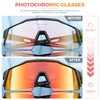 KAPVOE Photochromatische Selbsttönend Fahrradbrille TR90 Rahmen für Herren Damen Klar