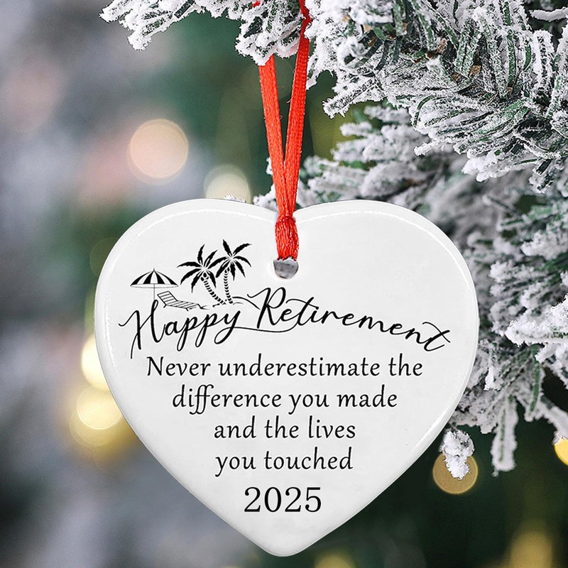 Handcrafted Ceramic Keepsake Heart Plaque - Unique Retirement Gift for