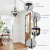 Black Chandelier 6-Light,Ellipse Farmhouse Chandeliers for Dining Room Light Fixture,E12