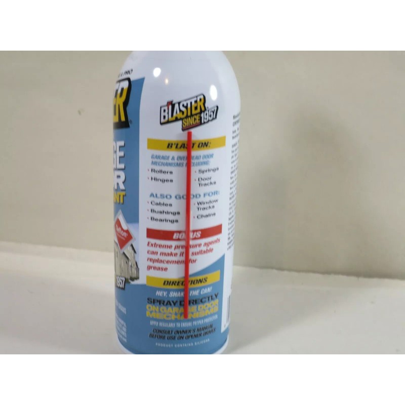 Blaster Silicone Garage Door Lubricant Silicone Lube Teflon Stops Squeaks
