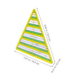 STOBOK 1pc Quilting Ruler Sewing Metric Ruler for Clothing Fabric Measurement Tool