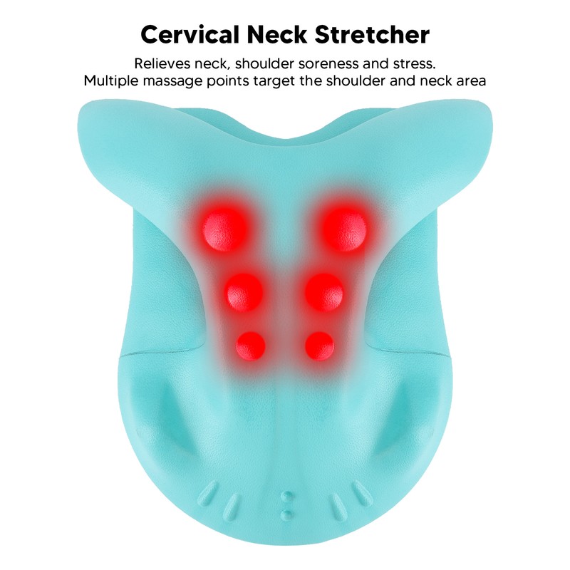 Cervical Neck Stretcher EVA Muscle Relax Massaging Cervical Neck Chiropractic