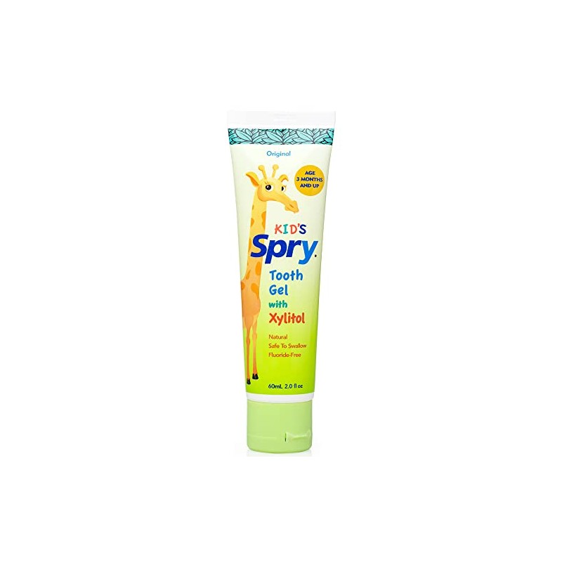 Spry Natural Xylitol Toothpaste for Baby, Toddler and Kids Age