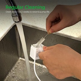 Ceramic Cat Water Fountain Pump, Super Quiet Replacement Pump for VOLUAS 2.2L/74oz Ceramic Pet Water Fountain(USB Plug)