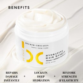 BE CHIC Hydrating Hair Masque by Becker Chicaiza – Damage Repair, Plant-Based, Shine Boosting, Color-Safe Hair Treatment