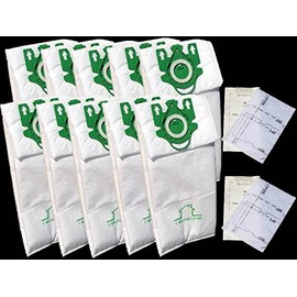 Miele U bags ULTRA PREMIUM 3D 10 Bags + 4 Filters; Fit Miele Type U, S7, S7000-S7999 Series Upright Vacuums, Compare to Miele Part # 07282050