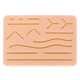 Medical Training Skin Model Lightweight Portable Simulation Silicone Suture Practice Pad for Student Nurses