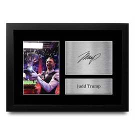 HWC Trading FR A4 Judd Trump Snooker Gifts Printed Signed Autograph Picture for WST Memorabilia Fans - A4 Framed