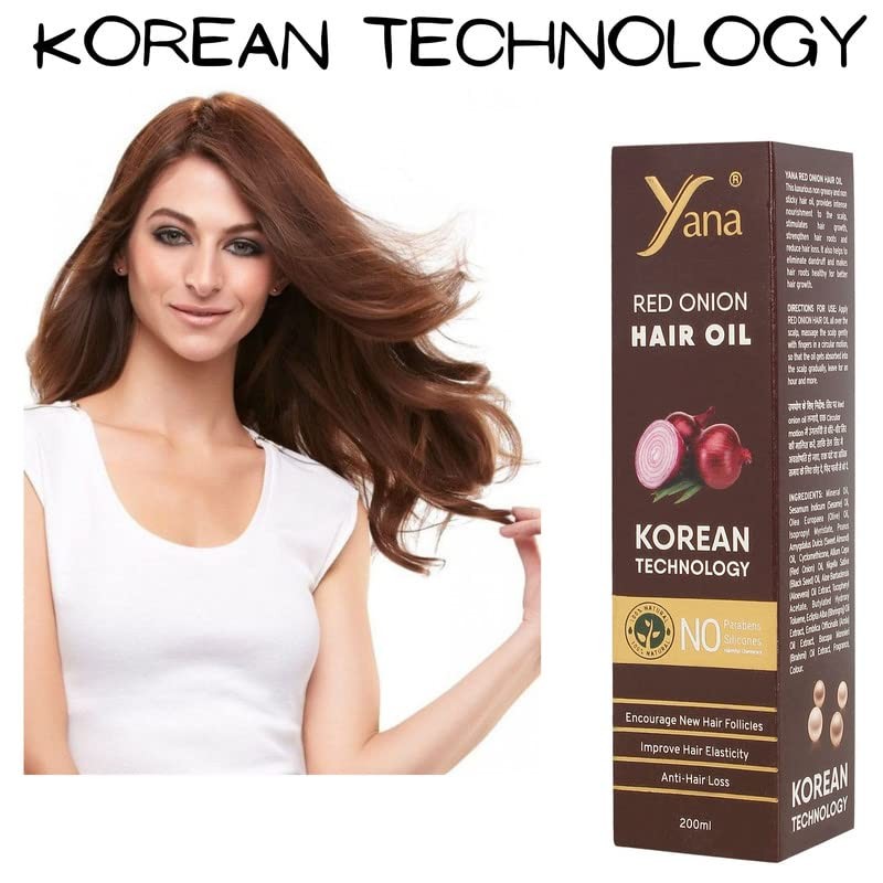 Yana Yana Onion Hair Oil For Stronger, Thicker, Longer Hair,