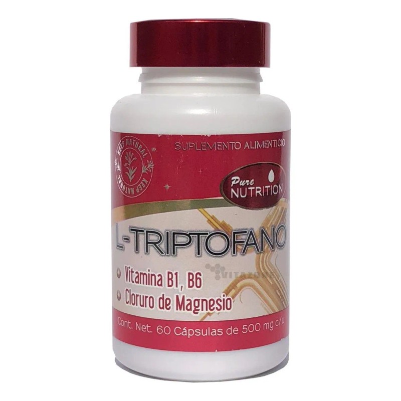 L-triptofano 60 Cáps De 500 Mg Keep Natural Sabor Sin