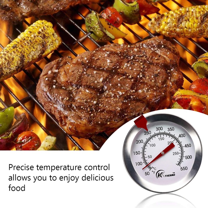 KT THERMO Deep Fry Thermometer with Instant Read,Oil Thermometer(2-Pack),12” Stainless