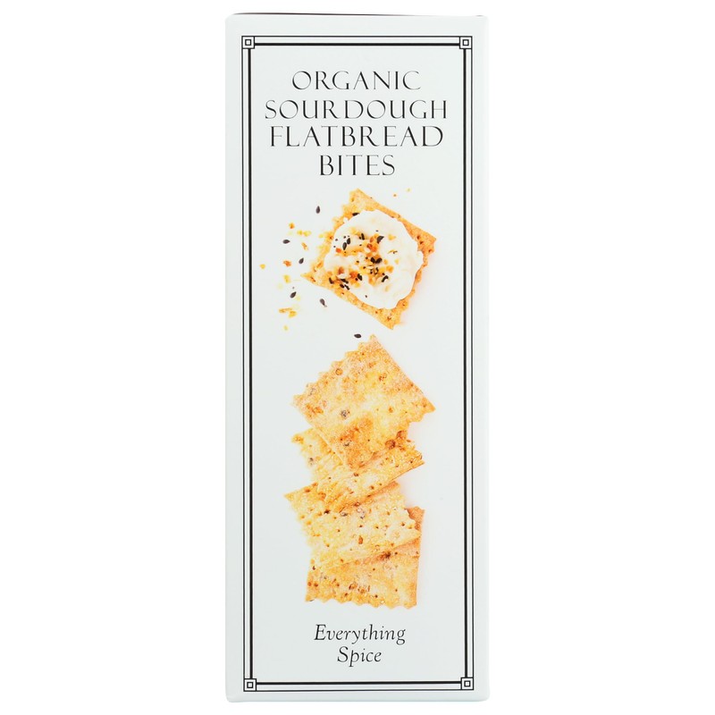 Rustic Bakery Organic Everything Spice Sourdough Flatbread Bites, 4 Oz