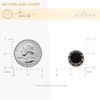 Craftisum Classic Golden Metal Base Black Enamel Sewing Shank Buttons