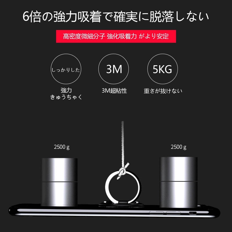 SZSL Smartphone Ring Thin 180 Degree Rotation 360 Degree Drop