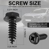LivTee Rustproof License Plate Screws for Securing License Plates Frames