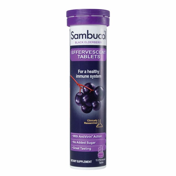 Sambucol Black Elderberry Effervescent - 15 tablets