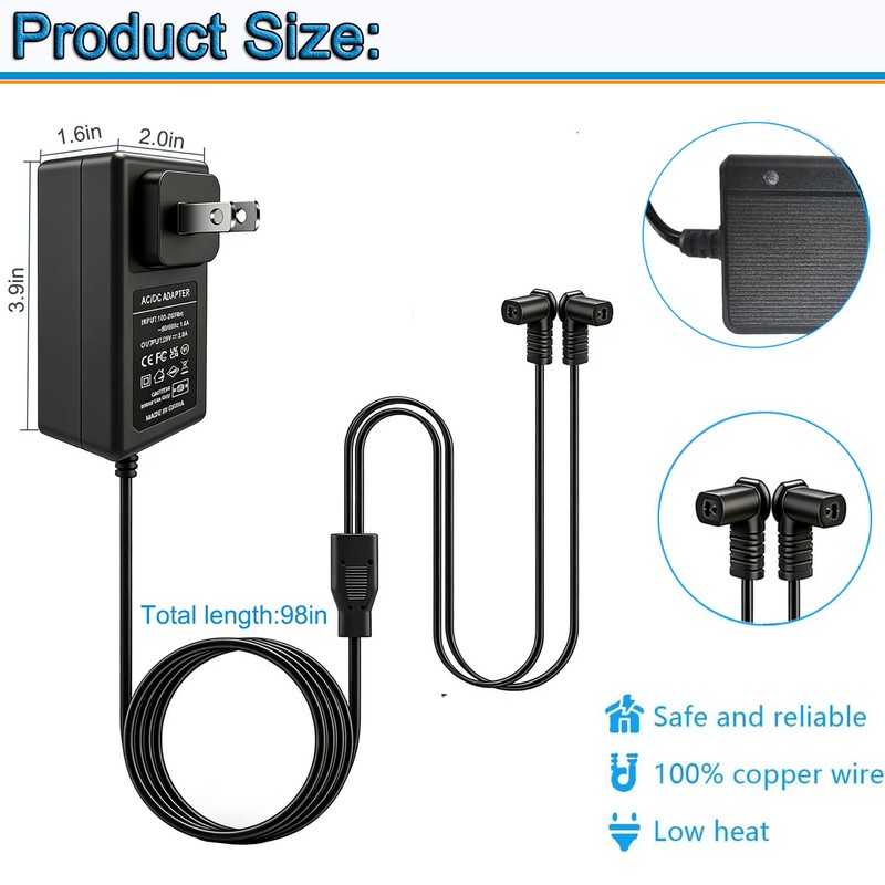 Universal Dual Power Supply Transformer Kit for Dual Power Recliner,Sectional
