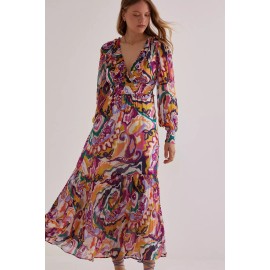 Anthropologie NWT Anthropologie The Odetta Ruffled V-Neck Maxi Dress, XS - $180 NEW!