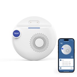 Wireless WiFi Water Leak Detectors,100dB Adjustable Loud Water Leak Sensor for Smart Life Tuya APP Control & Instant Alerts,Delayed & Extended Alarm Duration for Home Kitchen,Sink,NO Monthly Fees