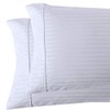 Royal Tradition Damask Striped 600-Thread-Count, 100-Percent Cotton Set of 2
