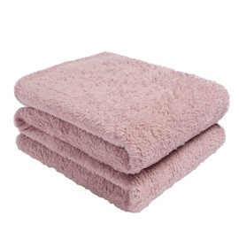 Brentfords Teddy Fleece Throw, Blush Pink, Double, 150 x 200 cm