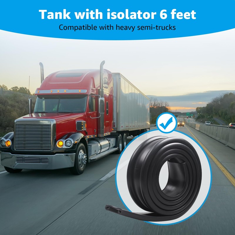 Lusperi 2 inch Fuel Tank Rubber Strap,6FT for Most semi-Trailer