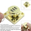 2X 110mm Mechanical Password Rotary Hasp Locks Door Security Slide