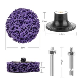 CSD Disc Grinding Disc, 21 Pieces CSD Disc 50 mm for Angle Grinder, Coarse Cleaning Disc Set for Angle Grinder Removal (Purple Blue Black)