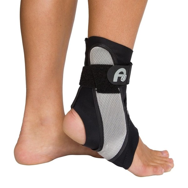 Aircast A60 Ankle Support Brace, Left Foot, Black, Small (Shoe Size: Men's 4-7 / Women's 5-8.5)