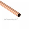 sourcing map Copper Round Tube 7 mm Outer Diameter 0.25